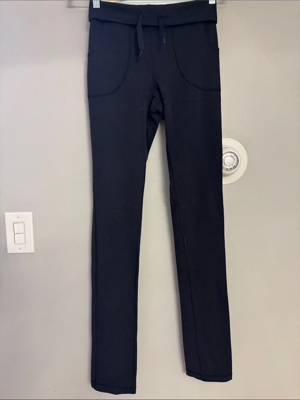 lululemon athletica Black High-Rise Leggings with Drawstring